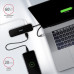 AXAGON HMC-6GL, USB 3.2 Gen 1 hub, porty 3x USB-A, HDMI 4k/30Hz, RJ-45 GLAN, PD 100W, kábel USB-C 20cm