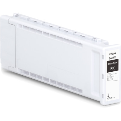 Epson T48M1 (C13T48M10N), originálny atrament, photo čierny, 700 ml, XL