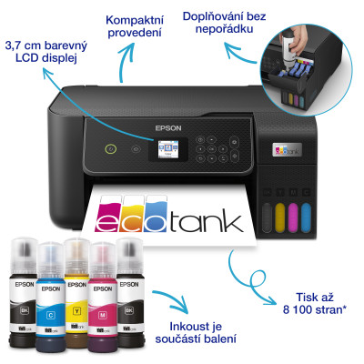 Atramentová tlačiareň Epson EcoTank L3280 (C11CJ66426)