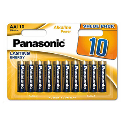 Batéria alkalická, AA, 1.5V, Panasonic, blister, 10-pack, Alkaline power