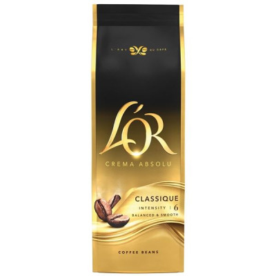 Zrnková káva L'or Classique, 500 g