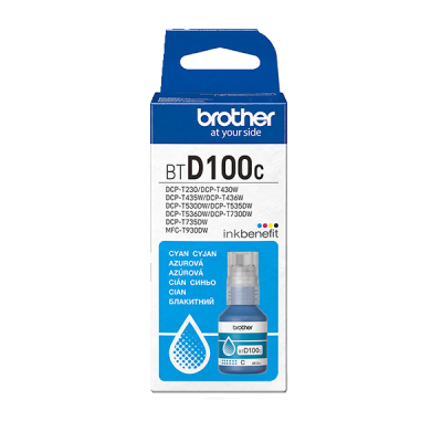 Brother BTD100C, originálny atrament, azúrový, 5000 strán (48,8 ml)
