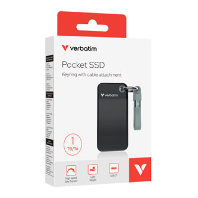 VERBATIM externý SSD 1TB Pocket USB3.2, 32190, čierny