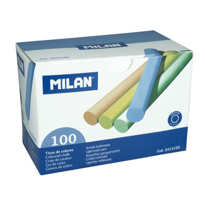 Školské kriedy Milan, farebné, 100 ks