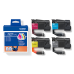 Brother LC-521VAL, originálny atrament, CMYK, 500 strán, 4-pack