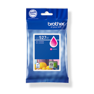 Brother LC-527M, originálny atrament, purpurový, 900 strán