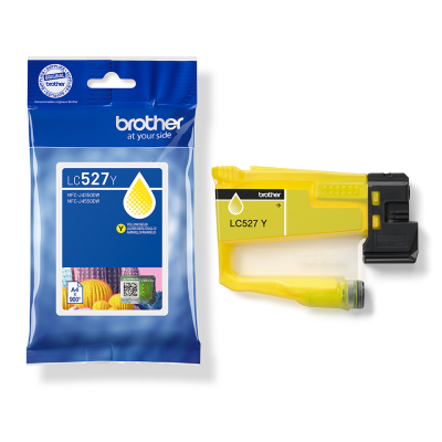 Brother LC-527Y, originálny atrament, žltý, 900 strán