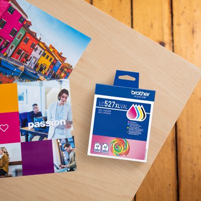 Brother LC-527XLVAL, originálny atrament, CMYK, 3000/2000 strán, 4-pack