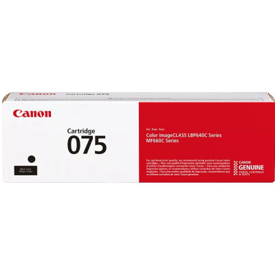 Canon 075Bk (6365C002), originálny toner, čierny, 1400 strán