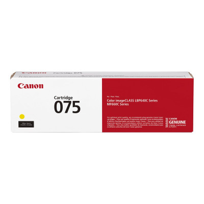 Canon 075Y (6362C002), originálny toner, žltý, 1300 strán