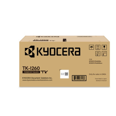Kyocera TK-1260 (1T0C150NL0), originálny toner, čierny, 10000 strán