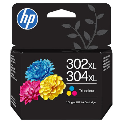 HP B7RT8AE (302XL/304XL), originálny atrament, farebný, 300 strán (7 ml)
