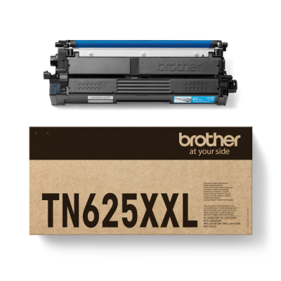 Brother TN-625XXLC, originálny toner, azúrový, 6500 strán